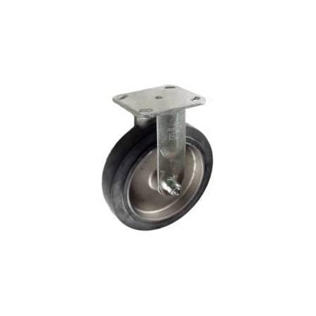 Mapp Caster 8"X2" Rubber on Aluminum Wheel Rigid Caster - 500 Lbs Capacity 146RARB820R
